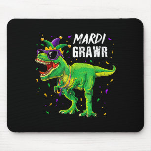 Mousepad Crianças Meninos Mardi Grawr Rex Dinossauro Infant