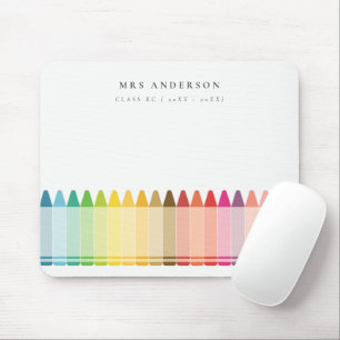 Mousepad Crianças Modernas Professoras Coloridas Colores do