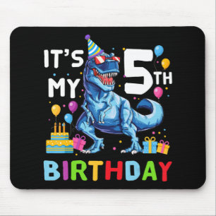 Mousepad Crianças Monster Truck 5 Anos 5 Birthday Boy Mo