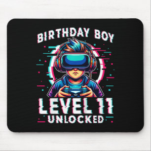 Mousepad Crianças Nível 11 Desbloqueadas Jogador de Anivers