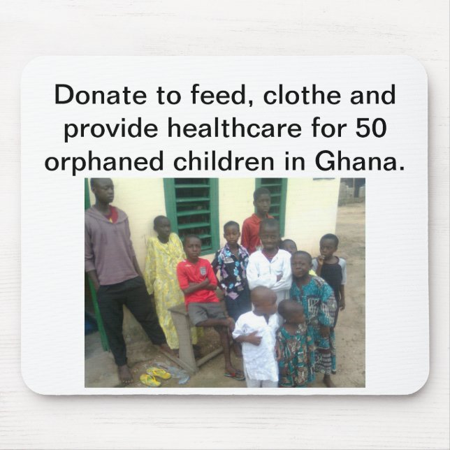 Mousepad Crianças orfandades em Ghana (Frente)