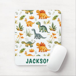 Mousepad Crianças Personalizadas Dinossauro Bonito