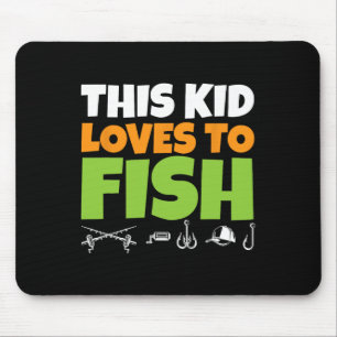 Mousepad Crianças Pescando I Esta Criança Ama Pescar I Aman