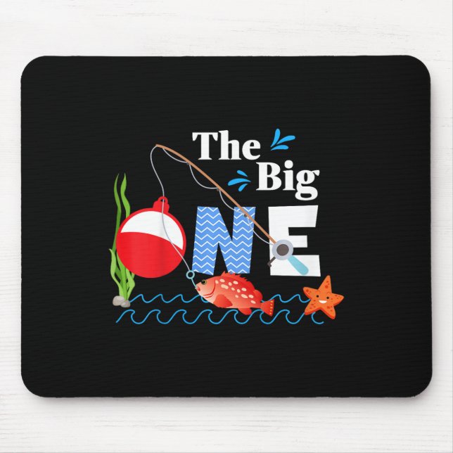 Mousepad Crianças Pescando O Grande Um Ano 1º Primeiro Aniv (Frente)