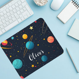 Mousepad Crianças Planetas Exteriores Matos De Mouse Cute