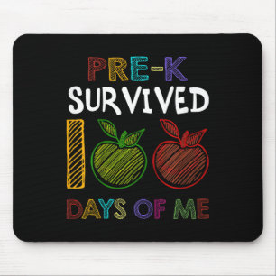 Mousepad Crianças Pré-k Sobreviveram 100 Dias Do Meu Presen