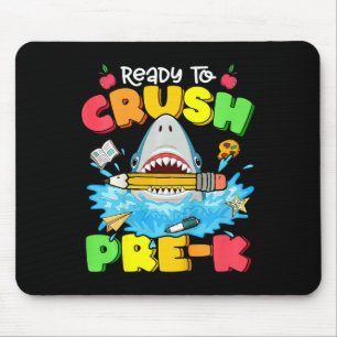 Mousepad Crianças Prontas Para Esmagar Tubarão Pré-K De Vol
