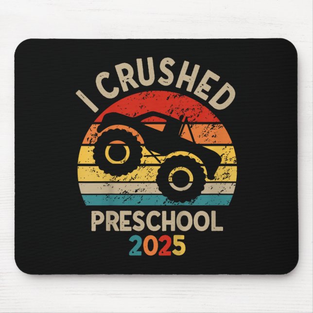Mousepad Crianças que eu arrasei Pré-escola 2025 Graduada P (Frente)