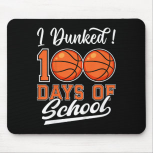 Mousepad Crianças Que Eu Dava 100 Dias De Basquete Escolar