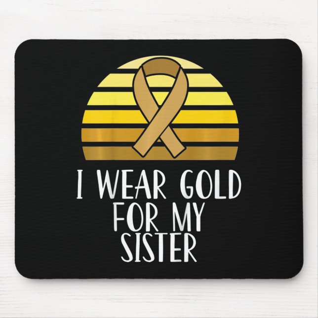 Mousepad Crianças que Visto Douradas para a minha irmã Canc (Frente)