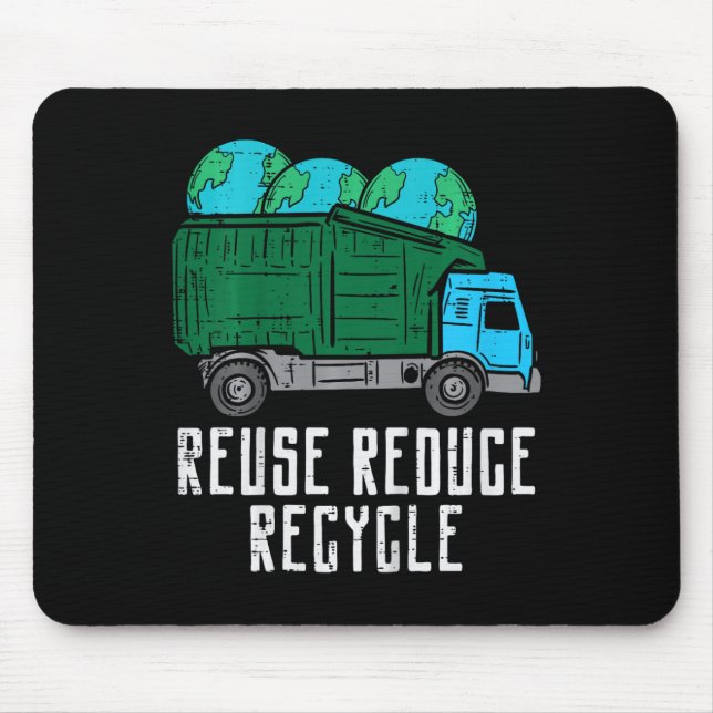 Mousepad Crianças Reutilizam Comboio de Reciclar Reduzido C (Frente)