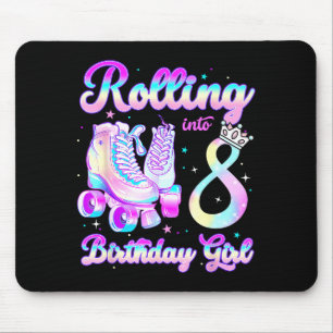 Mousepad Crianças Rolando Em 8 Patinação 8º Aniversário Gi
