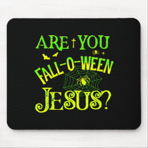 Mousepad Crianças são Dia-das-Bruxas Jesus Cristão Hallowee