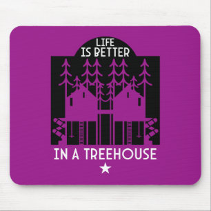 Mousepad Crianças Treehouse De Volta Para O Garoto Da Escol