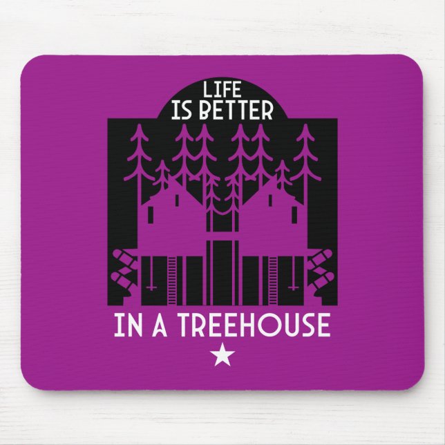 Mousepad Crianças Treehouse De Volta Para O Garoto Da Escol (Frente)