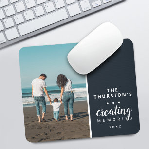 Mousepad Criando Memórias de Fotos de Família Personalizada