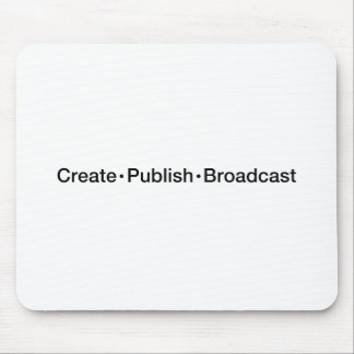 Mousepad "CRIAR • PUBLIQUE • A TRANSMISSÃO", texto,