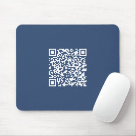 Mousepad Criar um código QR verificável | Marinho desbotado