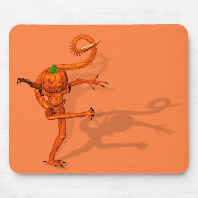 Mousepad Criatura De Halloween De Pumpkin Galáxico (Frente)