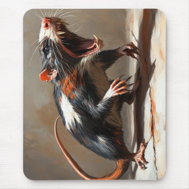 Mousepad Criatura de rato monstro (Frente)