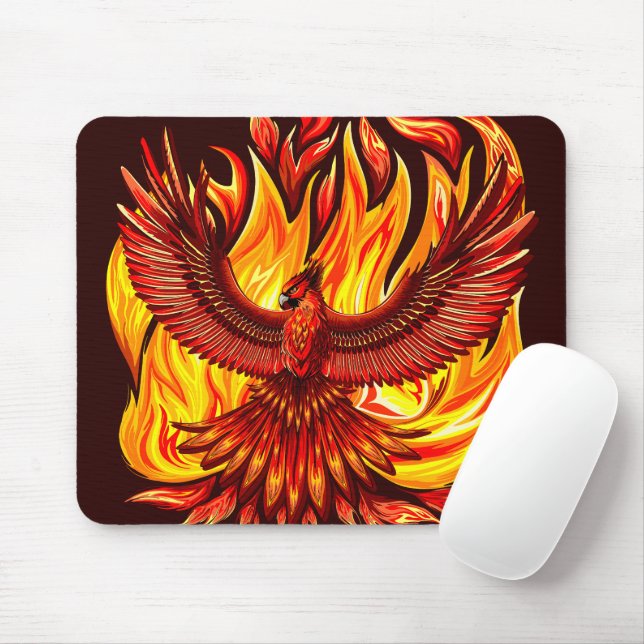 Mousepad Criatura mitológica fênix (Com mouse)