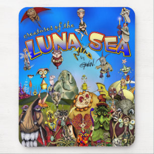 Mousepad Criaturas do mar de Luna