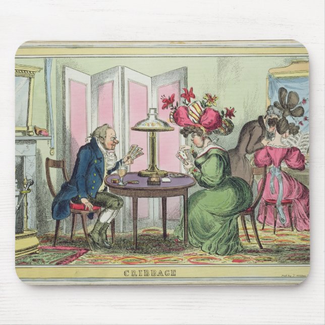 Mousepad Cribbage, publicado por Thomas McLean, Londres (Frente)