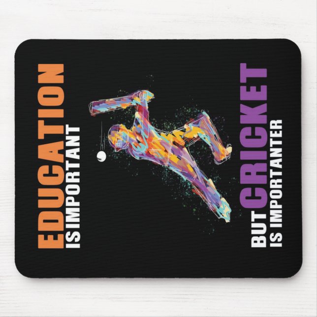 Mousepad Cricket É Importante Dono Presente, Engraçado, Per (Frente)