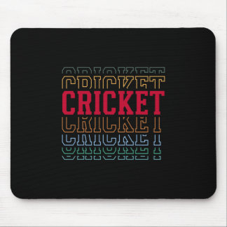 Mousepad Cricket Funny Layered Text Team Player Coach Youth