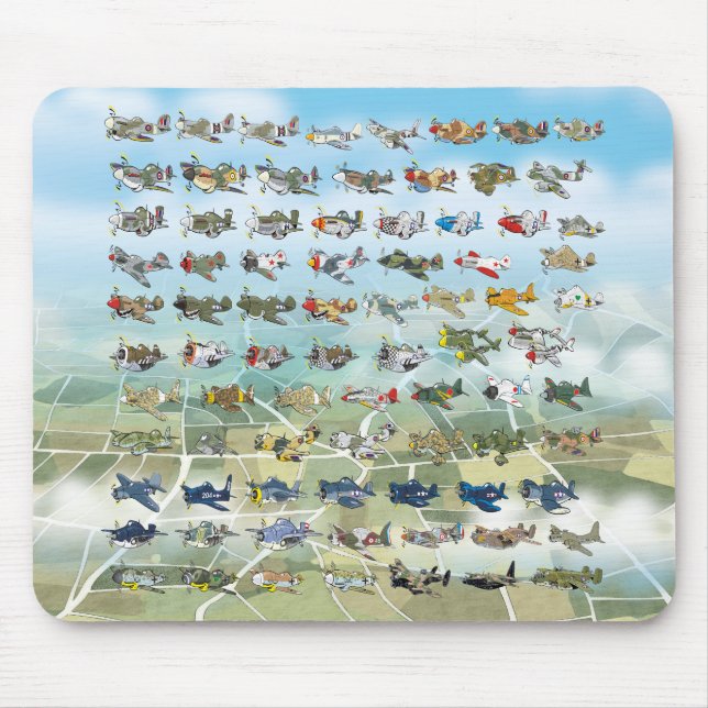 Mousepad crie a sua própria caricatura de avião (Frente)