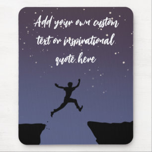 Mousepad Crie a sua própria citação motivacional da noite e