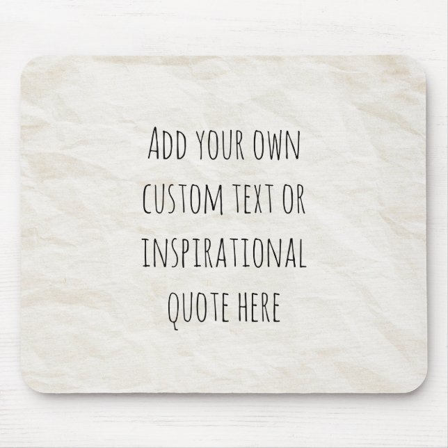 Mousepad Crie a sua própria citação motivacional do Papel V (Frente)