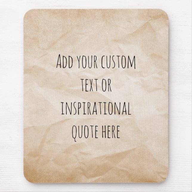 Mousepad Crie a sua própria citação motivacional do Papel V (Frente)