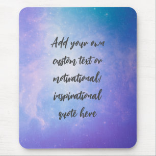 Mousepad Crie a sua própria citação motivacional do Pastel