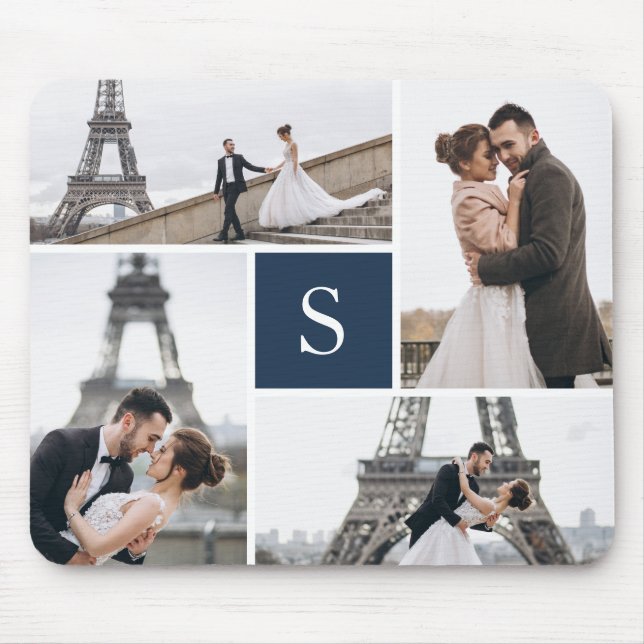 Mousepad Crie A Sua Própria Colagem De 4 Fotografias Com Mo (Frente)