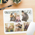 Mousepad Crie a sua própria colagem de 4 fotos<br><div class="desc">Crie a sua própria cobertura personalizada de mouse de colagem de fotos com 4 das suas memórias de fotos favoritas.</div>