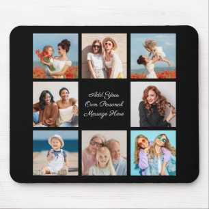 Mousepad Crie a sua própria colagem de 8 fotos Adicione a s