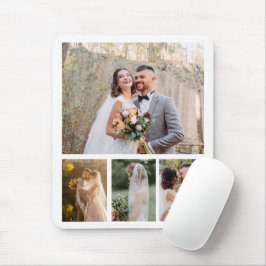 Mousepad Crie A Sua Própria Colagem De Casamento Fotográfic