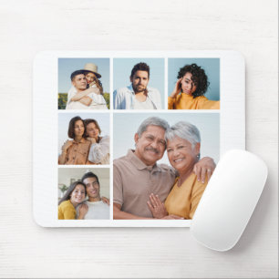 Mousepad Crie a sua própria cor editável da colagem de foto