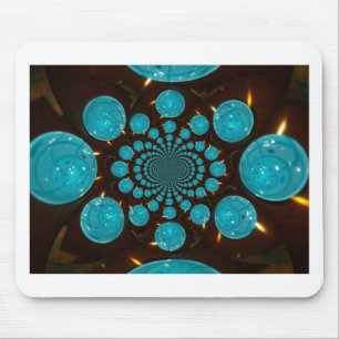 Mousepad Crie as suas luzes azuis Caleidoscópio