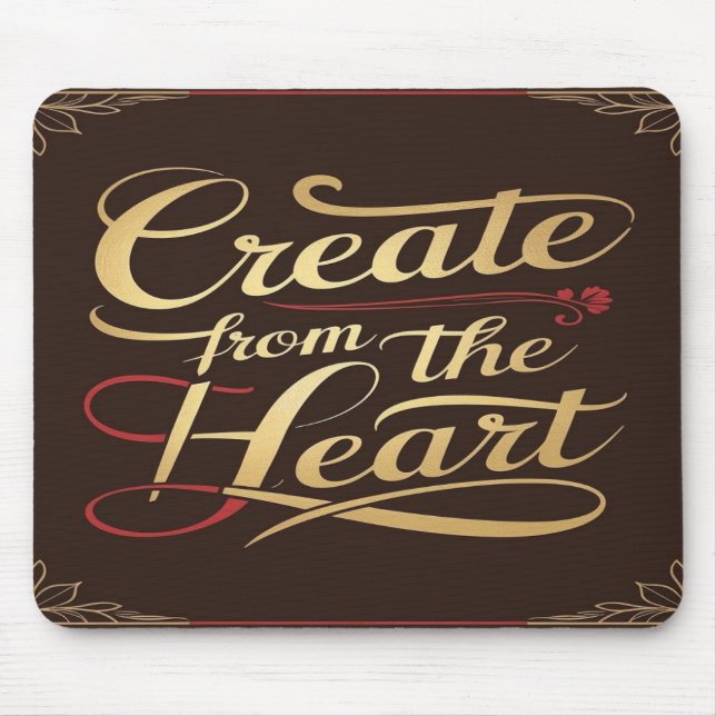Mousepad Crie com o Coração (Frente)