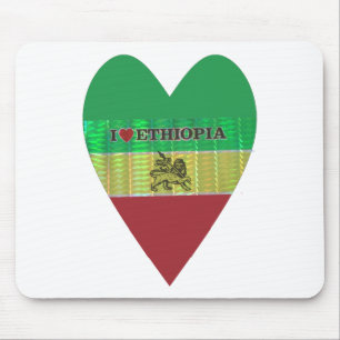 Mousepad Crie o seu. Eu amo a bela Etiópia.