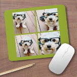 Mousepad Crie o seu próprio Instagram Collage Pistachio 4 f<br><div class="desc">Use quatro fotos quadradas para criar um presente exclusivo e pessoal. Ou você pode ficar com o filhote hipster e fazer uma moda. Se precisar ajustar as fotos,  clique na ferramenta personalizar para fazer alterações.</div>