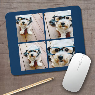 Mousepad Crie o seu próprio Marinho de Colagem do Instagra