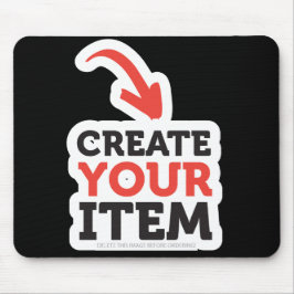 Mousepad CRIE-O-SEU-PRÓPRIO upload de design personalizado 