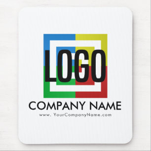 Mousepad Crie os detalhes comerciais do logotipo da sua pró