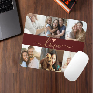 Mousepad Crie seu próprio 6 Fotocolagem Personalizada Verme