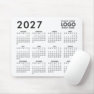 Mousepad Crie Seu Próprio Calendário de Logotipo de Negócio