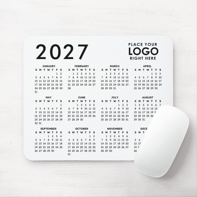 Mousepad Crie Seu Próprio Calendário de Logotipo de Negócio (Com mouse)