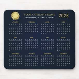 Mousepad Crie seu próprio calendário empresarial 2026   